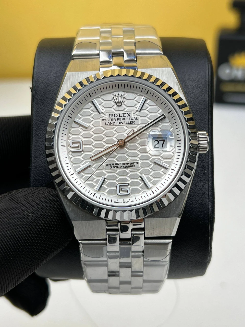 Rolex Land-Dweller Oyster Steel White Dial 40mm 40 mm kol saati