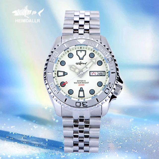 Heimdallr Heimdalr Full Lume SKX007 V2 Dive Watch 海米德-全夜光007-V2-三珠钢带625 ★V2是钢圈!!! kol saat