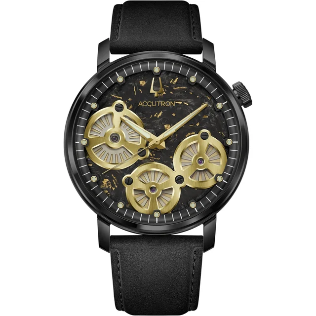 Accutron Forged Carbon Black 28A211 kol saati