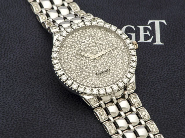 Piaget PIAGET REF. 12336 AUTOMATIC WHITE GOLD AND DIAMONDS An elegant self-winding 18K whi