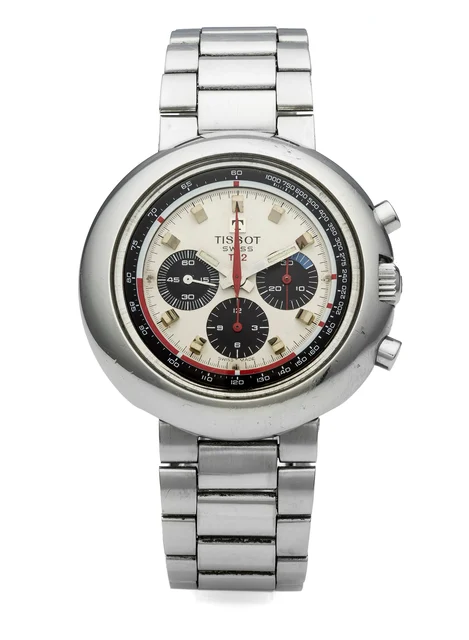 Tissot T12 TISSOT T12 REF. 40504 CHRONOGRAPH STEEL Fine and rare, manual-winding, stainles