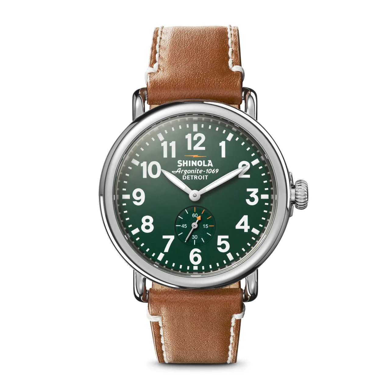 Shinola The Runwell S0110000026-1-Grn-41-USA 41 mm kol saati