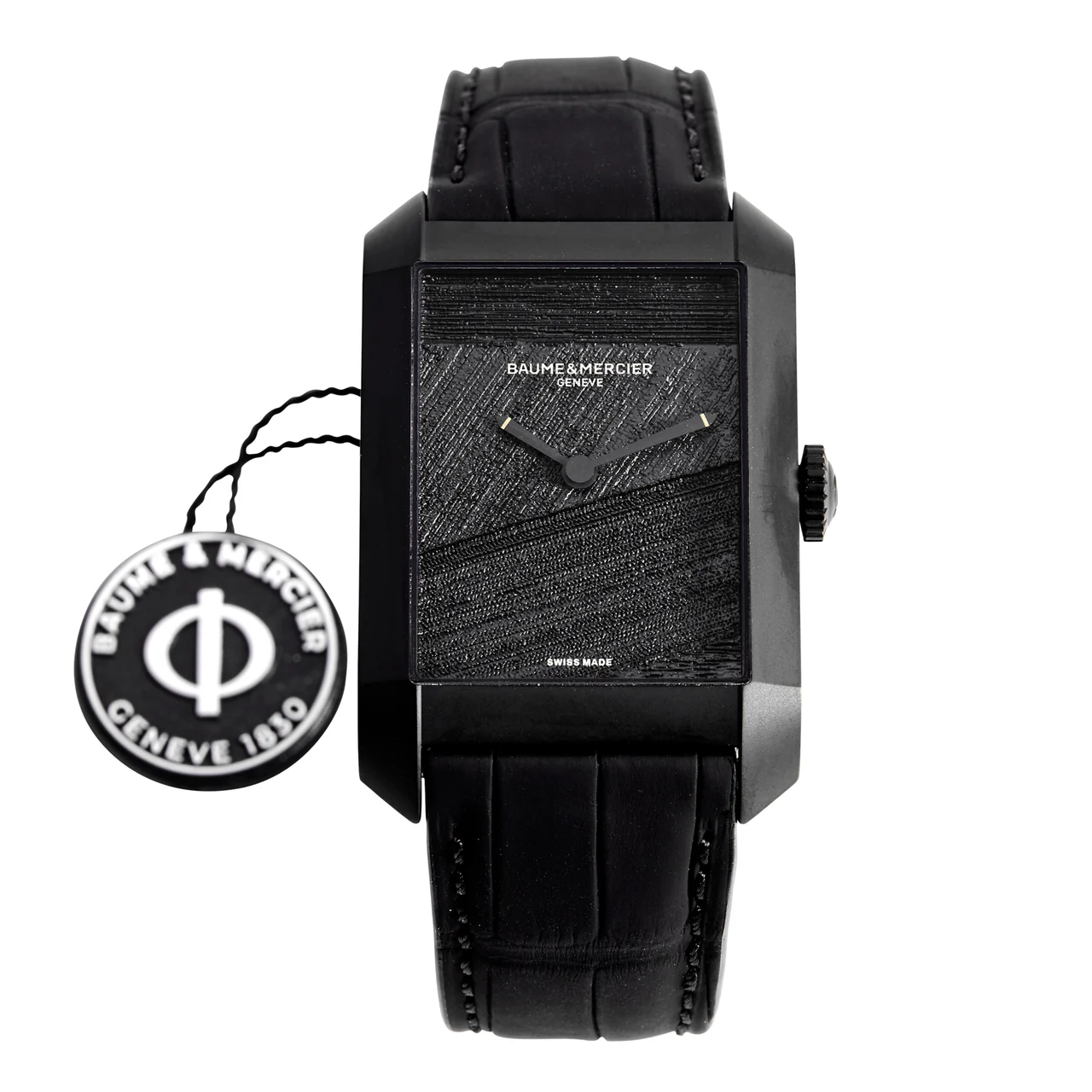Baume & Mercier BAUME & MERCIER REF. 65910; "HAMPTON" "HOMMAGE A PIERRE SOULAGES"; STAINLESS STEEL DLC COATED kol saati