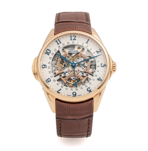 Milus Ref. TIRM600, minute-repeater, triple sectorial retrograde seconds, date; “Tirion Ré