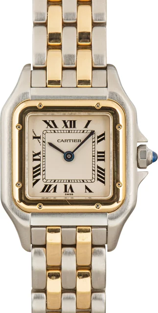 Cartier Panthere Steel & Yellow Gold W25029B6 kol saati