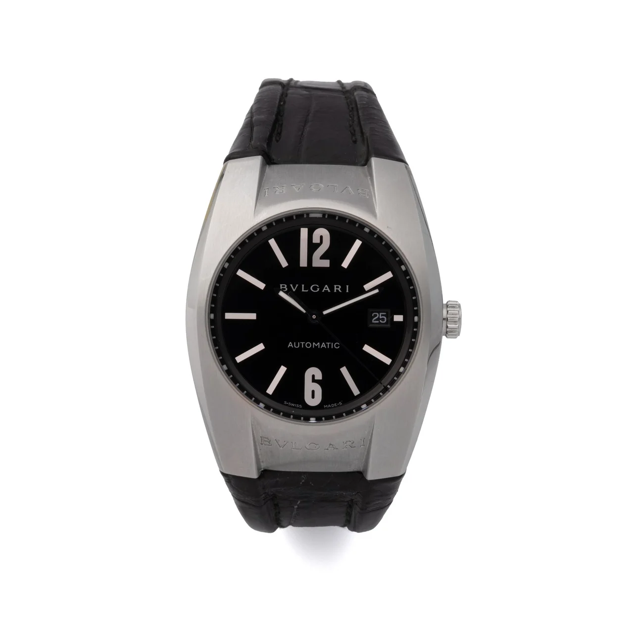 Bulgari Ref. EG 40 S CH, self-winding, chronograph, minute and hour recorders, date; “Ergon”; stainless steel kol saati