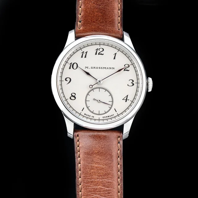 Moritz Grossmann Tefnut Steel Silver Plated By Friction 210009N34461 kol saati