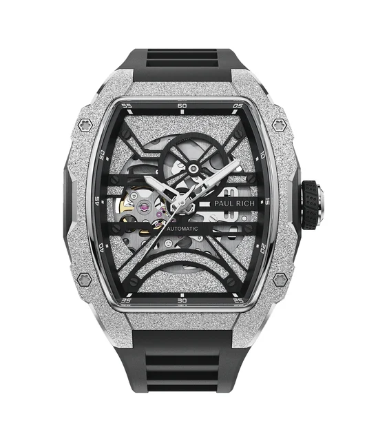 Paul Rich Astro Skeleton 5188Csilverblack kol saati