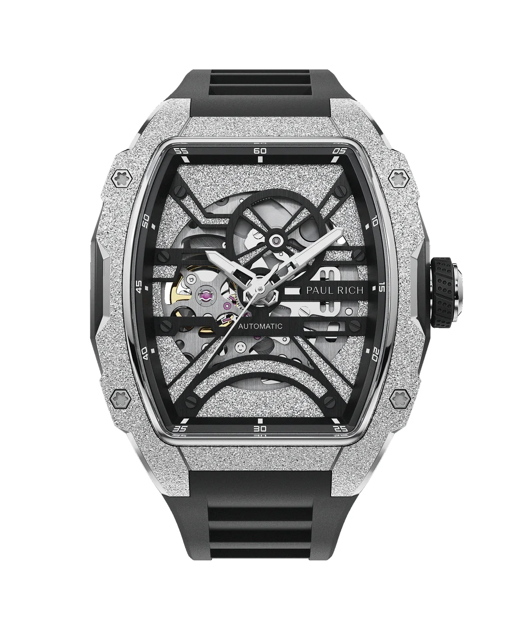 Paul Rich Astro Skeleton 5188Csilverblack 43 mm kol saati