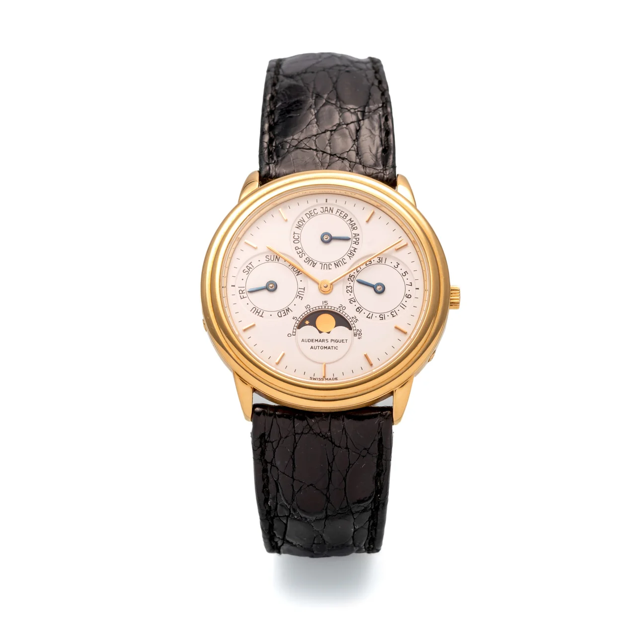 Audemars Piguet AUDEMARS PIGUET REF. 25657OR; EXTRA-THIN, SELF-WINDING, PERPETUAL CALENDAR, MOON PHASES; “QUANTIEME PERPETUEL AUTOMATIQUE”; 18K PINK GOLD kol saati