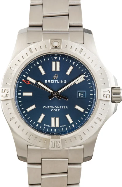 Breitling Colt Automatic Blue Dial A17388101C1A1 kol saati