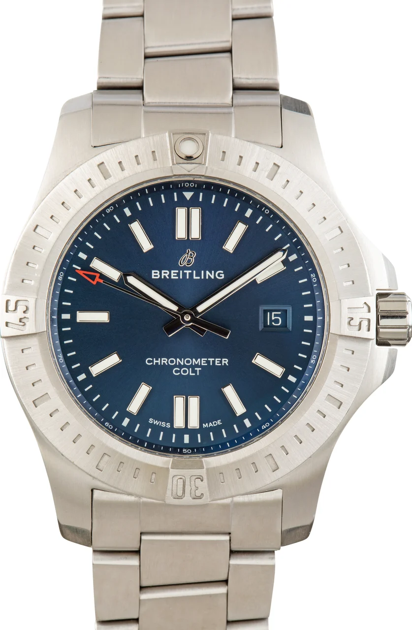 Breitling Colt Automatic Blue Dial A17388101C1A1 44 mm kol saati