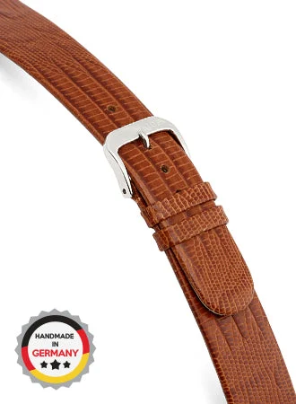 RIOS Grained Leather Bolivia - Cognac - Teju Lizard Grained 4206/RI kol saati