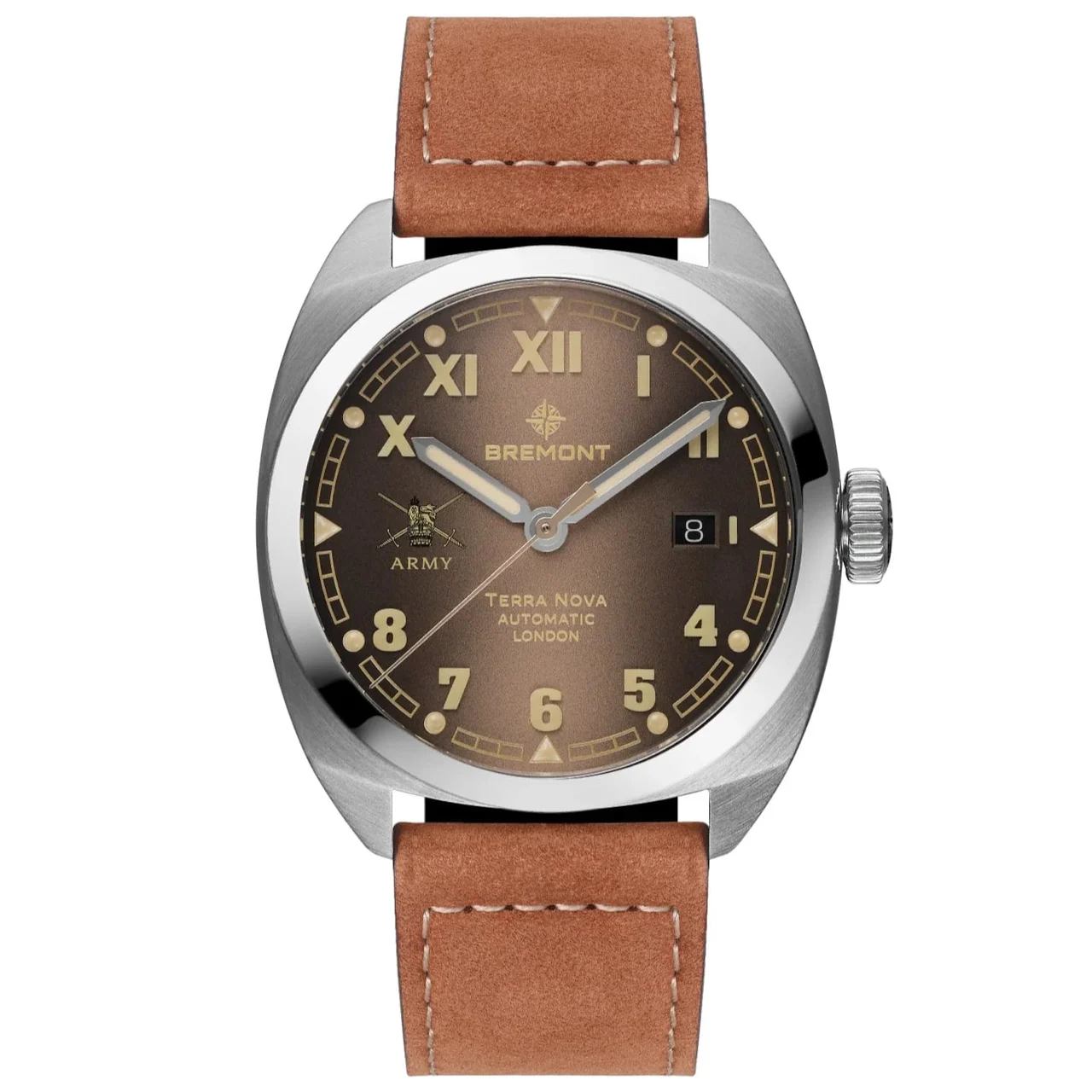 Bremont HMAF Terra Nova 40.5mm Date TN40-DT-SS-HMAF-BR-LS 40.5 mm kol saati