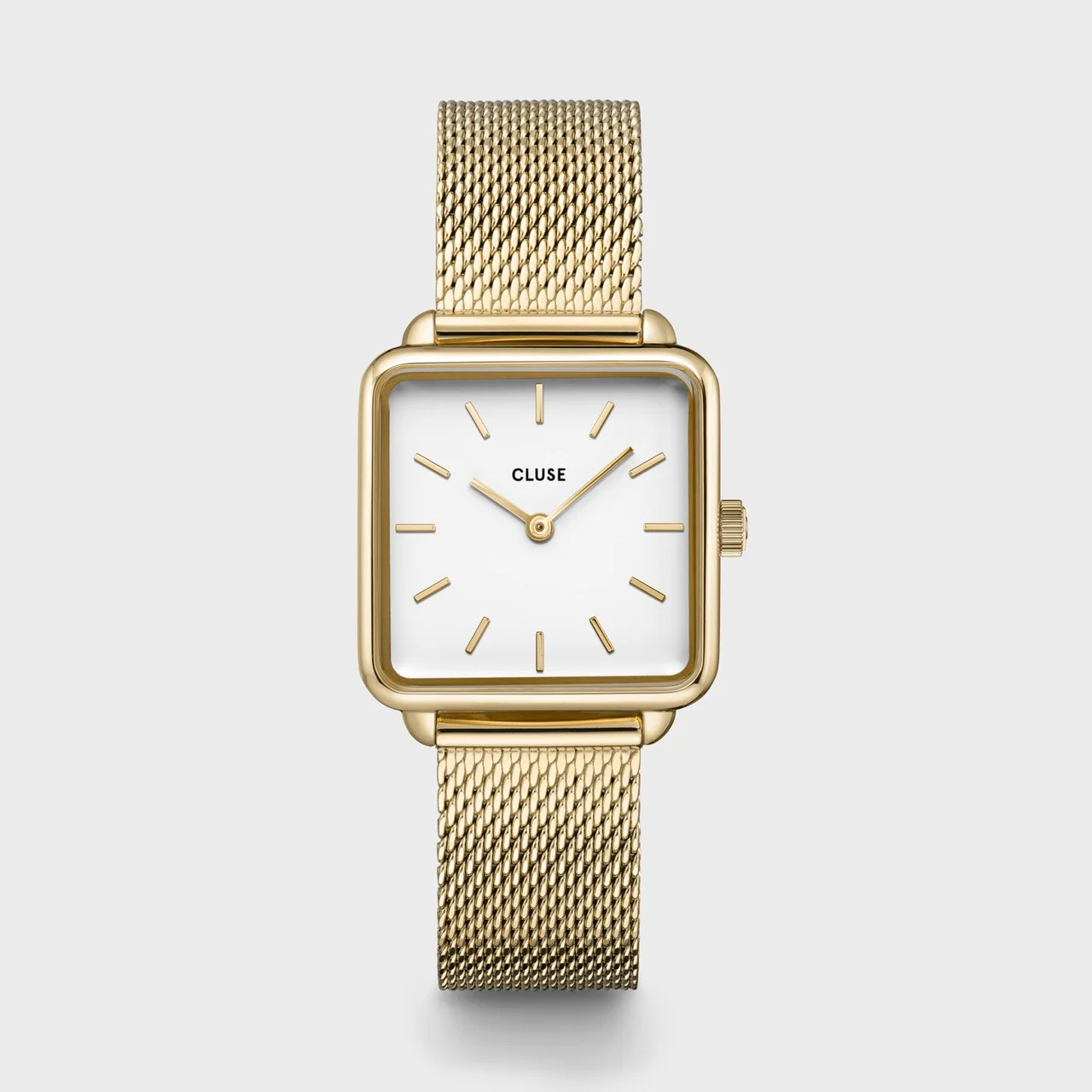 CLUSE Tétragone Watch Mesh, White, Gold Colour CW0101207002 28.5 mm kol saati