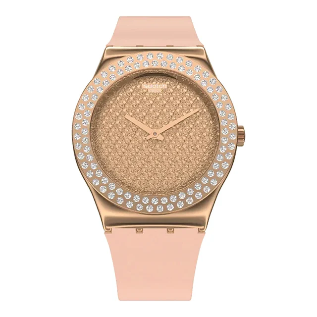 Swatch Pink Confusion YLG140 kol saati