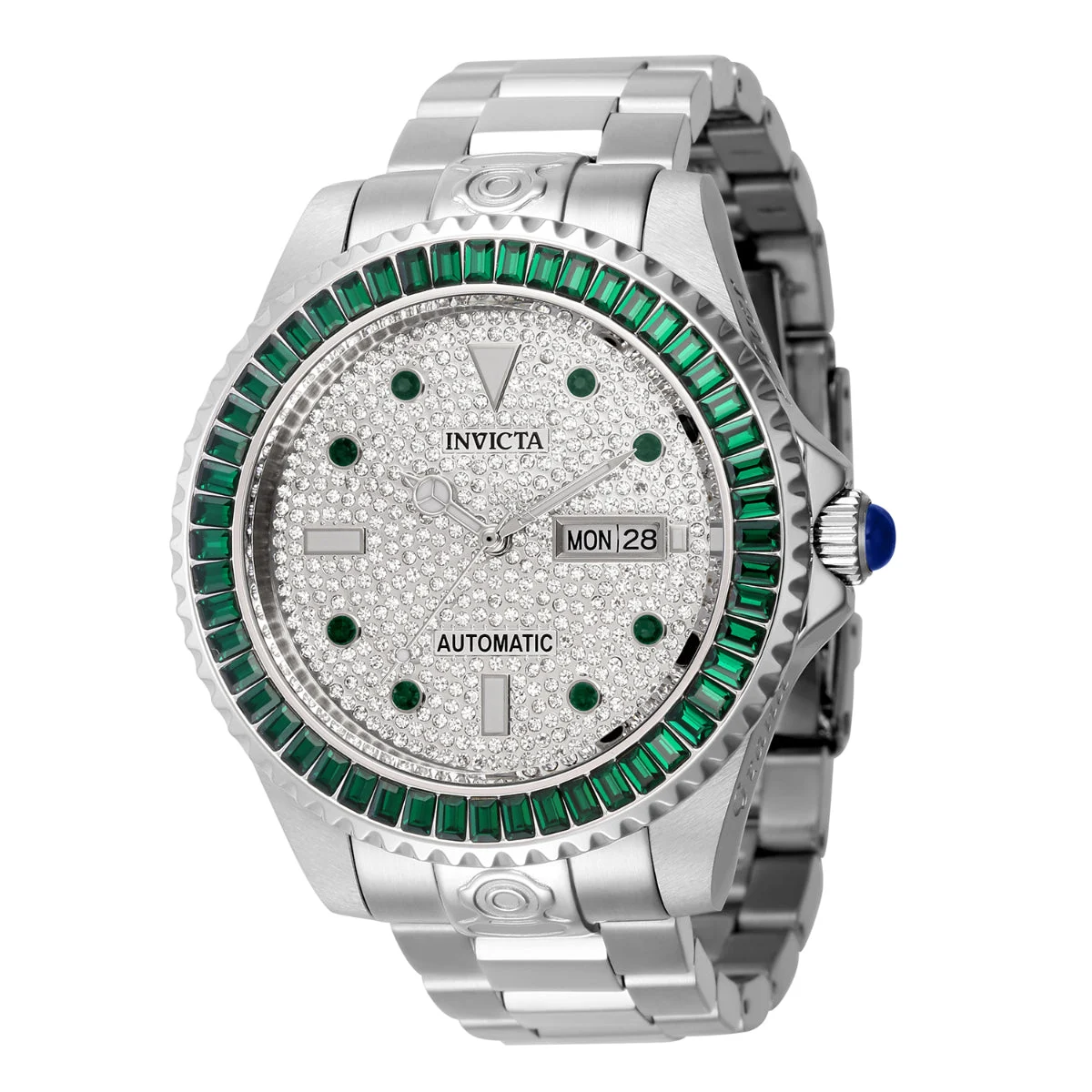 Invicta Grand Diver Paveon Automatic Watch - 47mm. Steel (33056) 47 mm kol saati