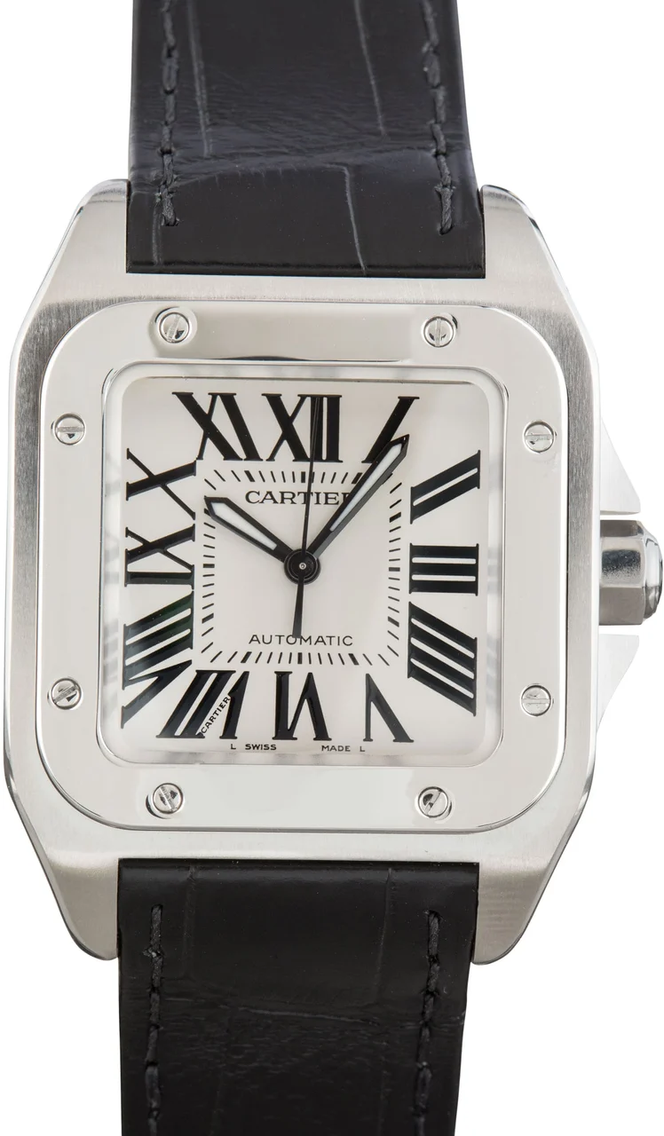 Cartier Santos 100 W20106X8 Medium Model 36 mm kol saati