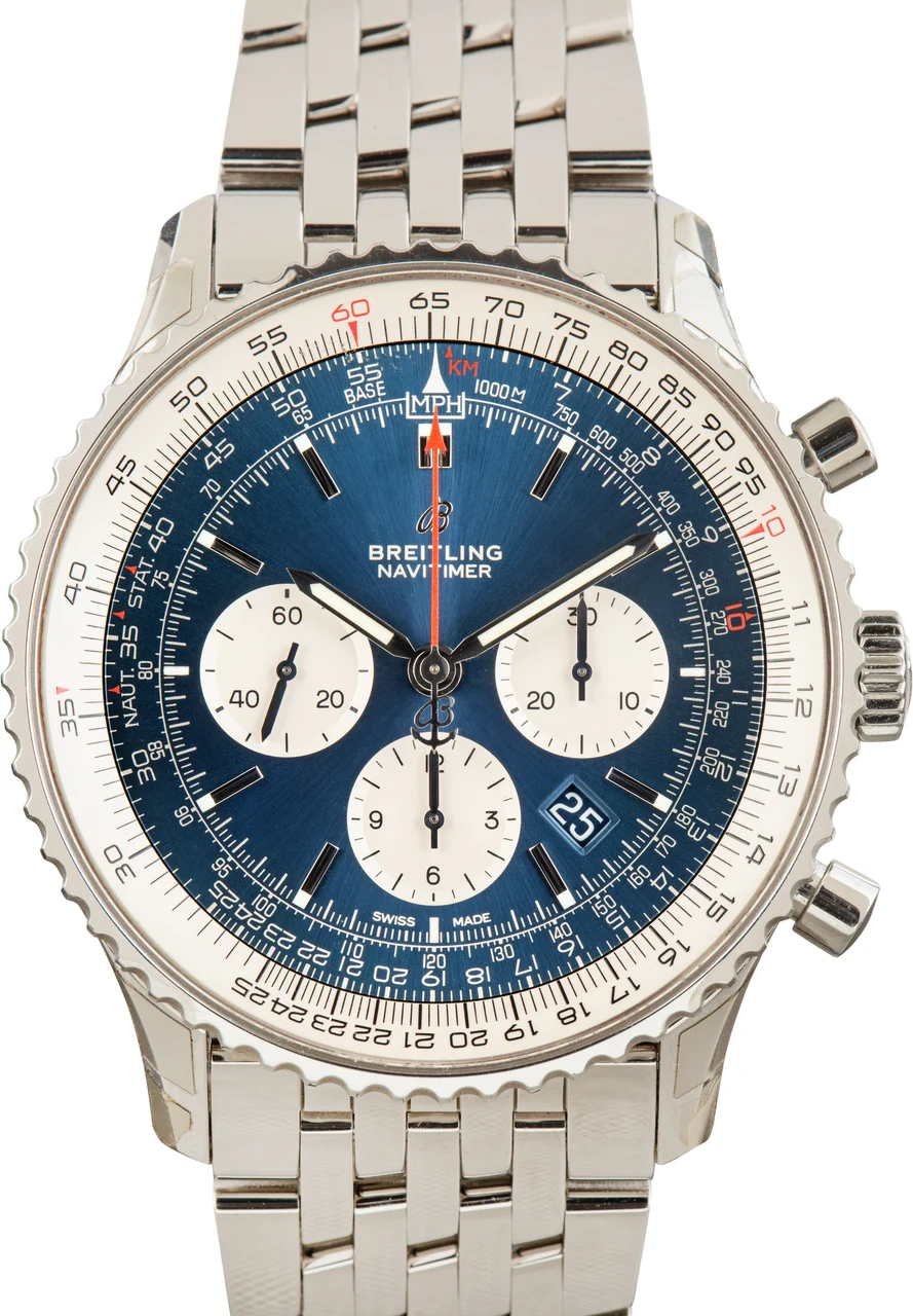 Breitling Navitimer Blue Dial AB0127211C1A1 46 mm kol saati