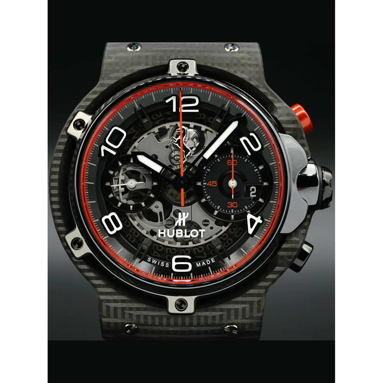 Hublot Classic Fusion Ferrari GT 3D Carbon 526.QB.0124.VR 210000019801 45 mm kol saati