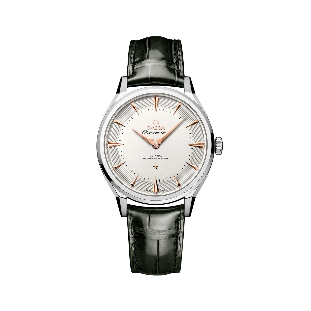 OMEGA Constellation Observatory 39.4mm - White, Sedna™ Gold Accents on Leather Strap O14013392102001 39.4 mm kol saati