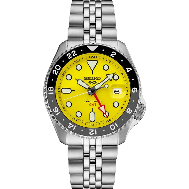 Seiko 5 Sports GMT SSK017 Yellow kol saati