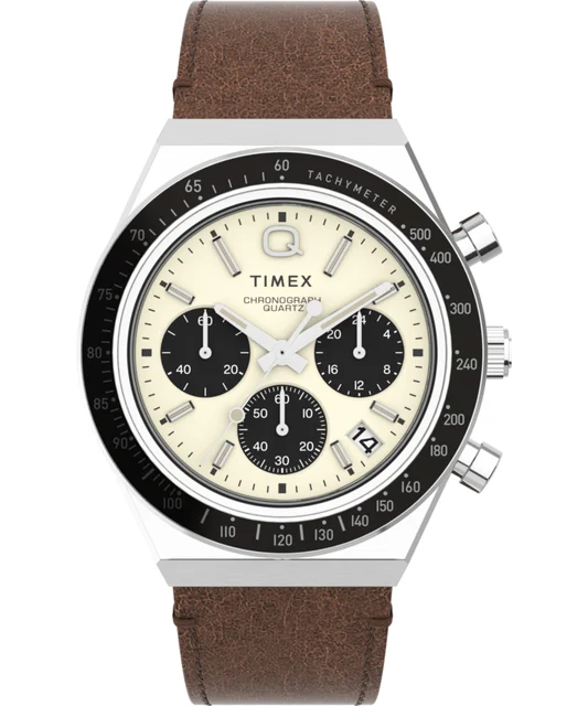 Timex Chronograph 40mm Leather Strap Watch TW2V42800 kol saati