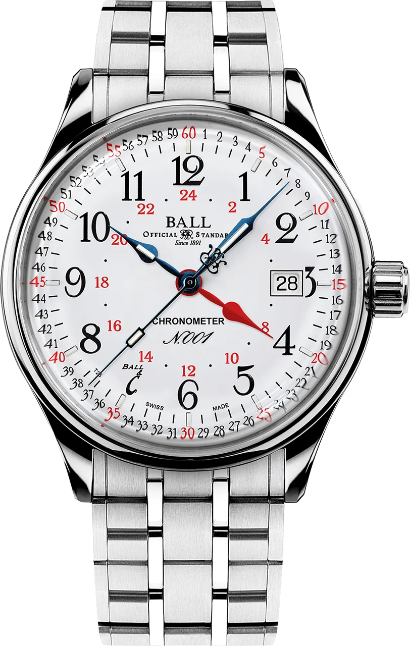 Ball Trainmaster NM3888D-S5CJ-WH 40 mm kol saati
