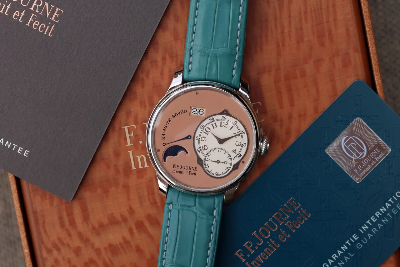 F.P. Journe Octa Lune ref. LN “Platinum, Salmon Dial, 40mm” 40 mm kol saati
