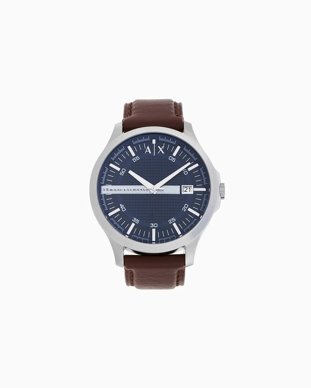 Armani Exchange Three-hand watch with leather strap AX2133 46 mm kol saati