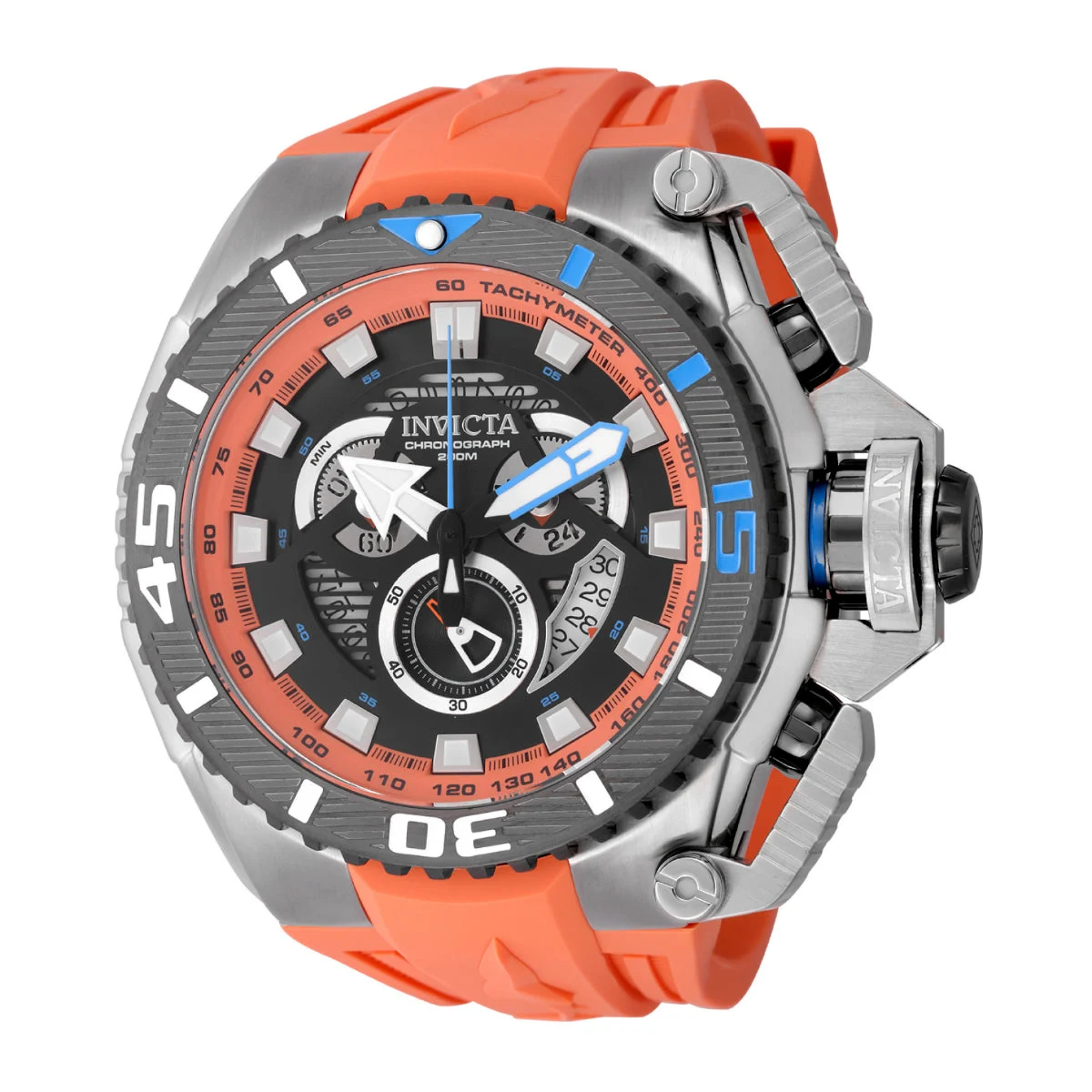 Invicta Sea Hunter Blockade Watch - 57mm. Orange (49626) kol saati