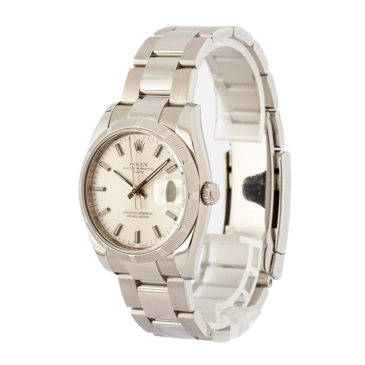 Rolex Date 115210 Black Dial 34 mm kol saati