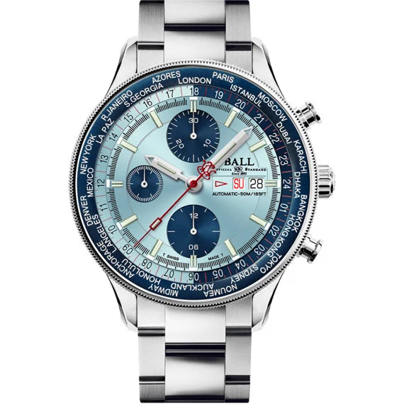 Ball Engineer II Navigator World Time Chronograph CM3388D-S1-IBEBE kol saati