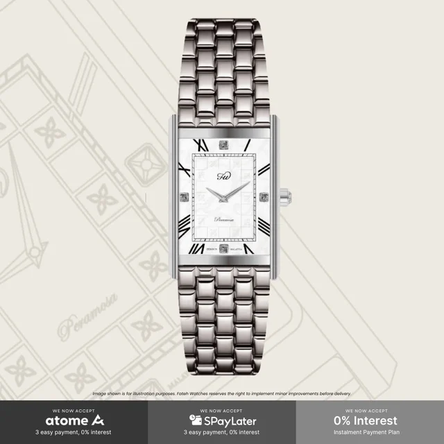 Fatehwatches Peramosa Seri Silver kol saati
