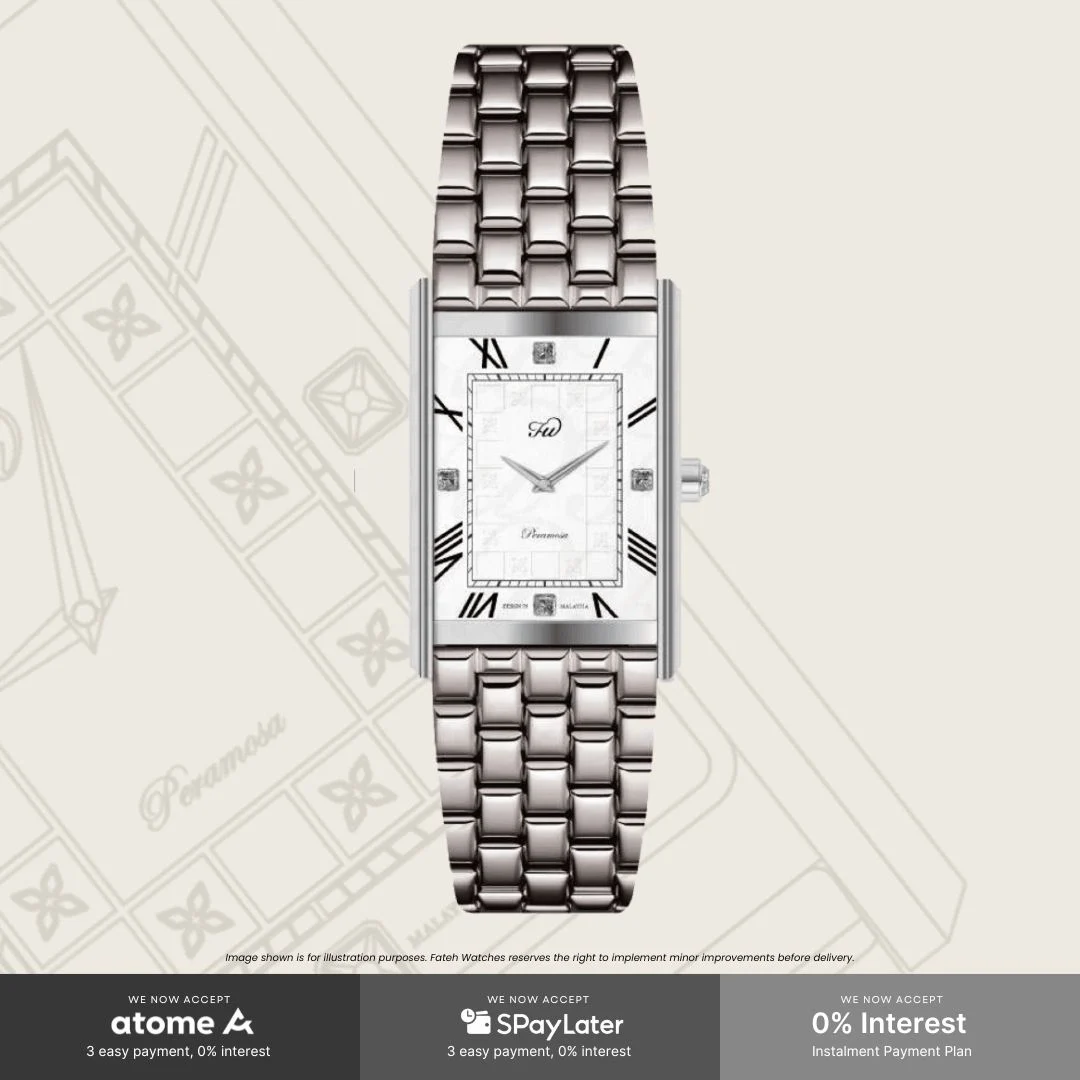 Fatehwatches Peramosa Seri Silver 22 mm kol saati