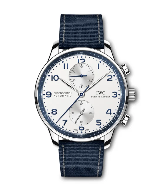 IWC Portugieser Chronograph Bucherer Blue Edition IW371492 kol saati