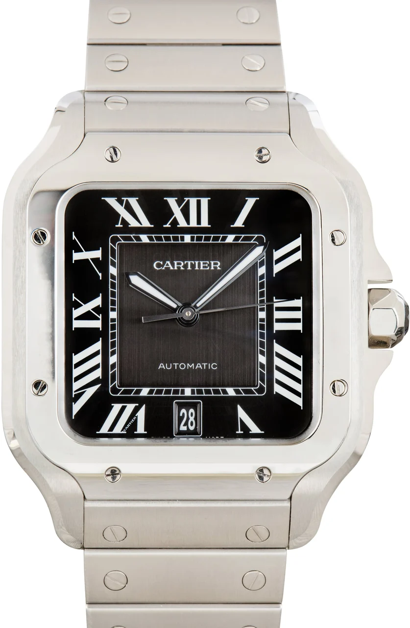 Cartier Santos De Ref WSSA0096 48 mm kol saati