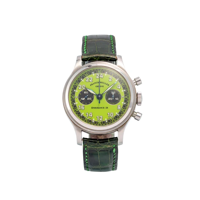 Franck Muller FRANCK MULLER REF. 2880, CHRONOGRAPH, MINUTE COUNTER, 24-HOUR GREEN DIAL; "E