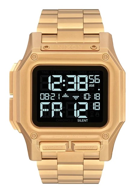 Nixon US Regulus Stainless Steel - All Gold A1268-502-00 kol saati