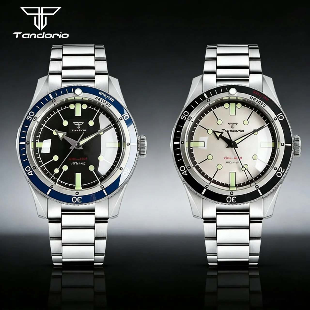 Tandorio Watches Serica Mod Tandorio TD225M 200M Water Resistant Miyota 8215 Domed Sapphire 120 clicks Bezel 12000053409071141 40 mm kol saati