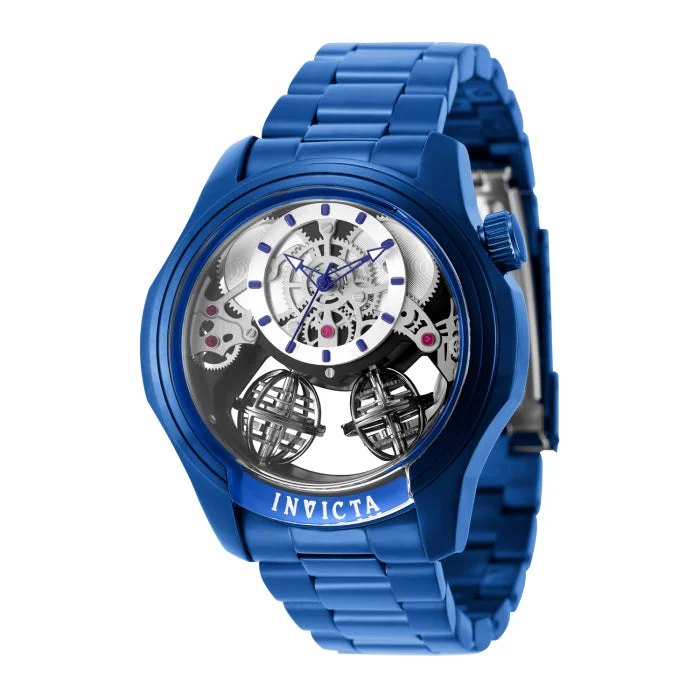 Invicta Specialty Twin-Axis Watch w/ Skeleton Dial - 46mm, Blue (50781) 46 mm kol saati