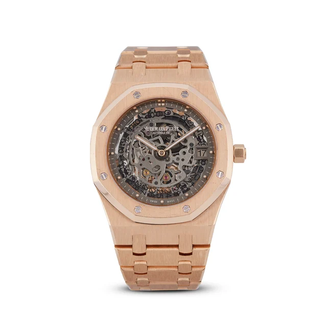 Audemars Piguet AUDEMARS PIGUET REF. 15204OR.OO.1240OR.01, ROYAL OAK, 18K PINK GOLD, OPENW