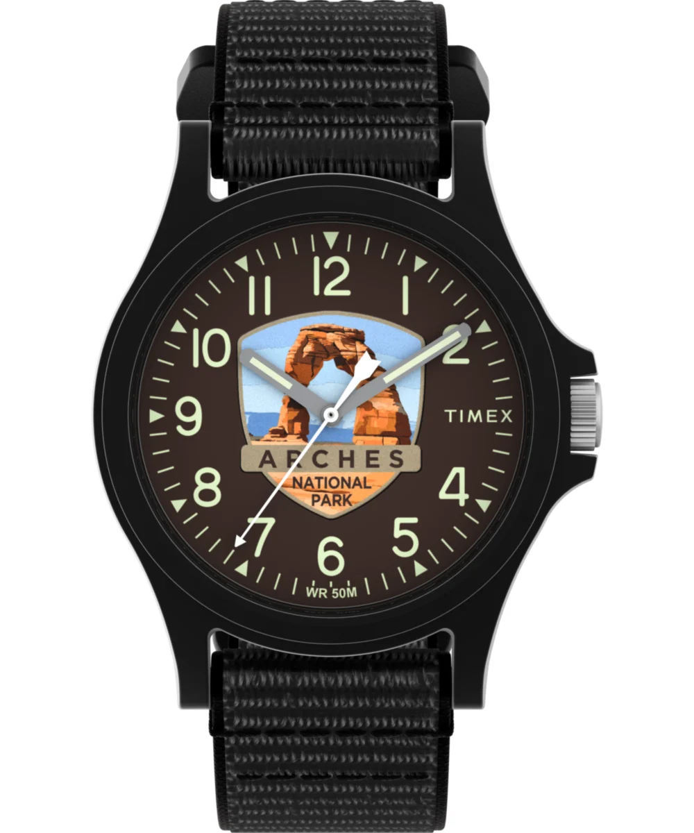 Timex Arches National Park 40mm Fabric Strap Watch TW2Y58300 40 mm kol saati