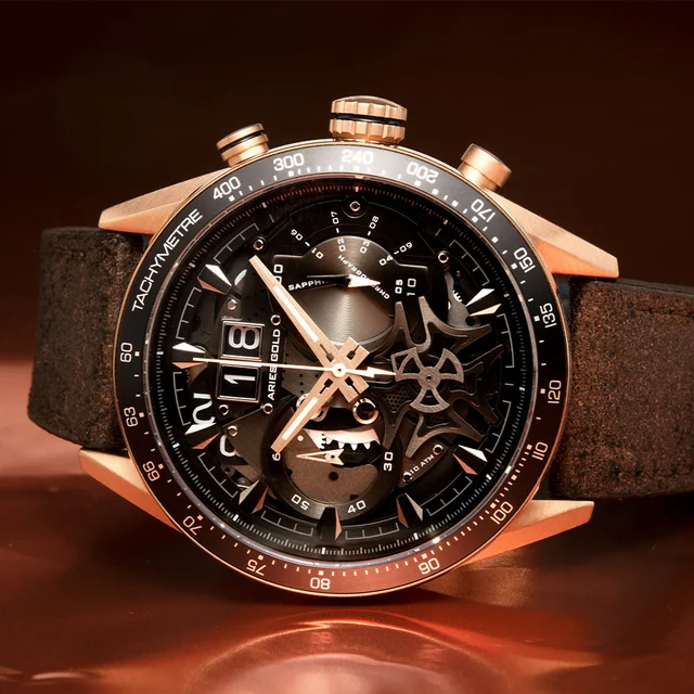 Aries Gold Aries Gold G 7008 RG-BK kol saati