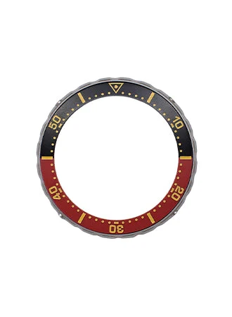 Dievas Accessories Maya Mk III Vintage Black/Red Ceramic Bezel MKIIICERBZ/DI/VBLKRED-SS kol saati