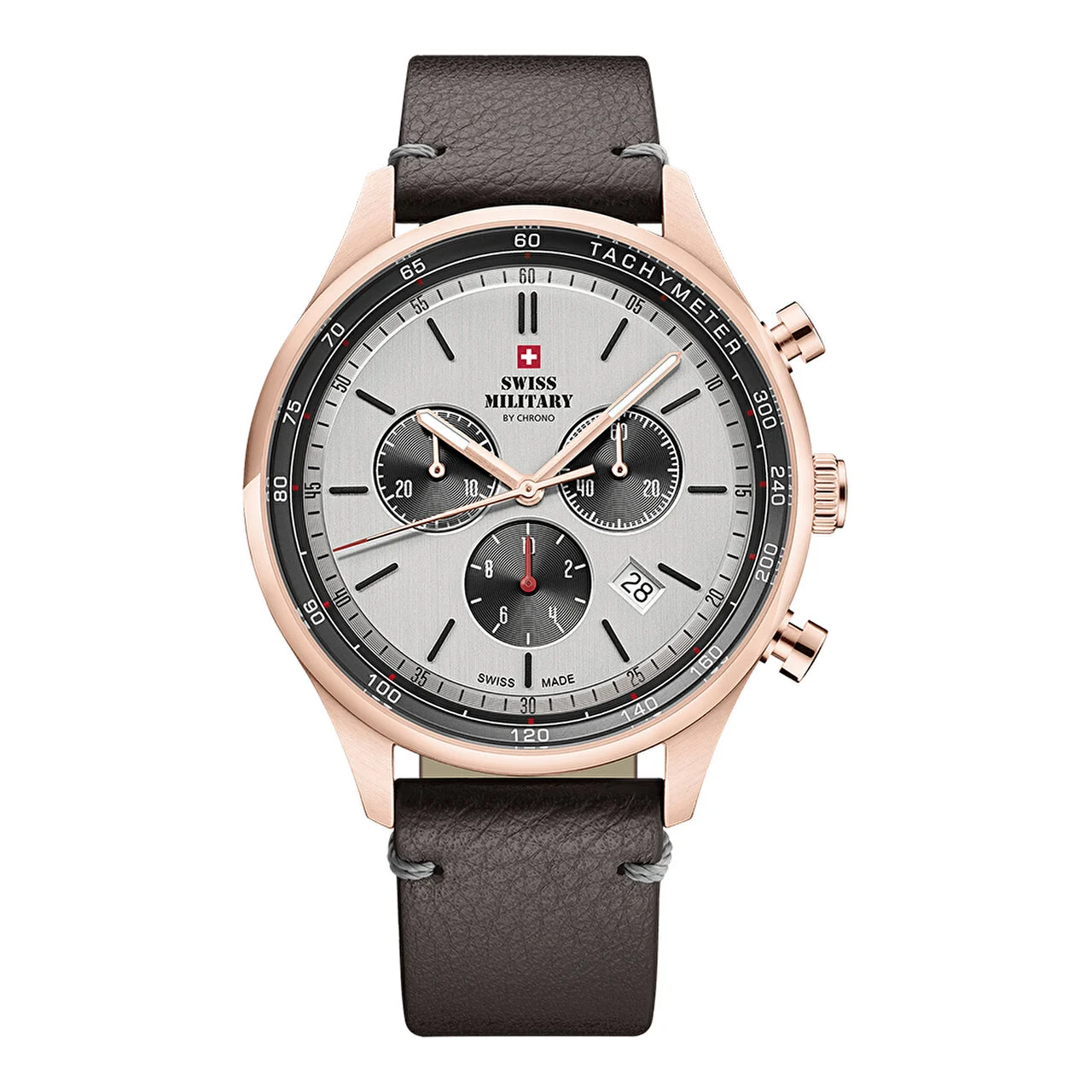 SWISS MILITARY BY CHRONO SM34081.09 42 mm kol saati