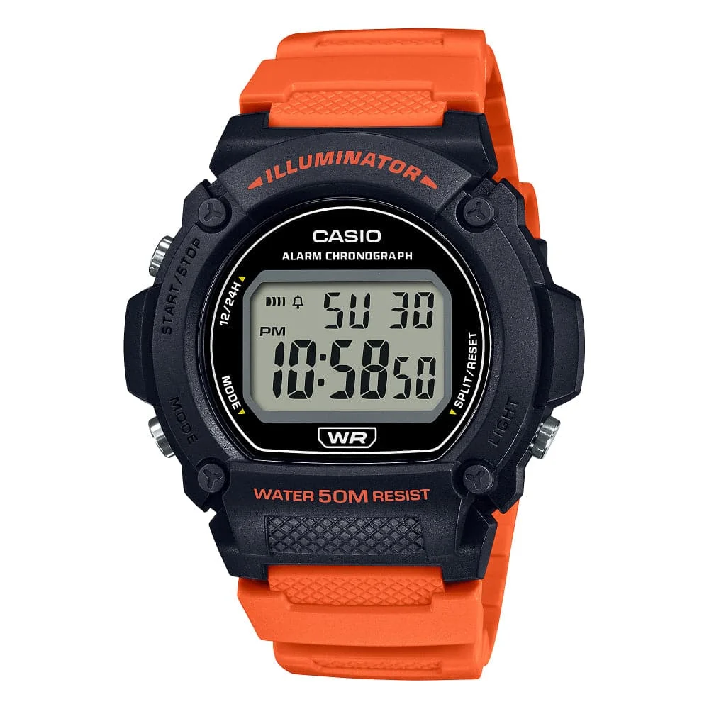 Casio W-219H-4AVDF-P 47 mm kol saati