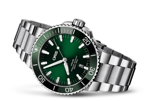 Oris Aquis Date 01 733 7730 4157-07 8 24 05PEB kol saati
