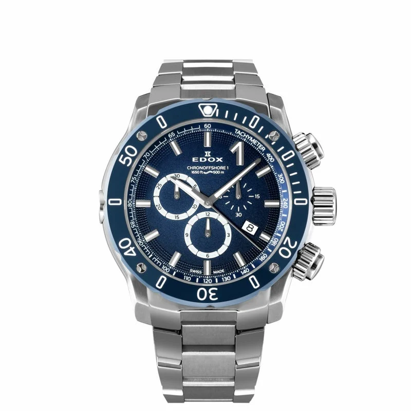EDOX Chronorally 10221-3BU3M-BUIN3 45 mm kol saati