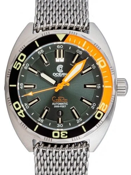 Ocean Crawler Core Diver Swiss Automatic Watch with AR Sapphire Crystal #CD-523 kol saati